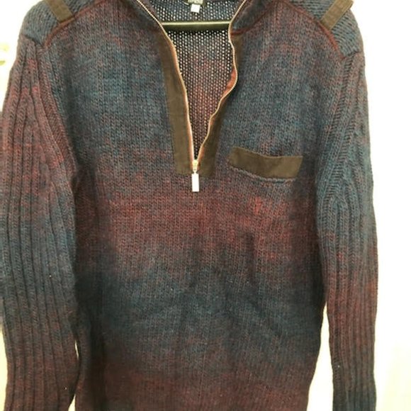 VERSACE JEAN COUTURE LUXURY KNIT HALF ZIP SWEATER MADE IN ITALY - Picture 4 of 8